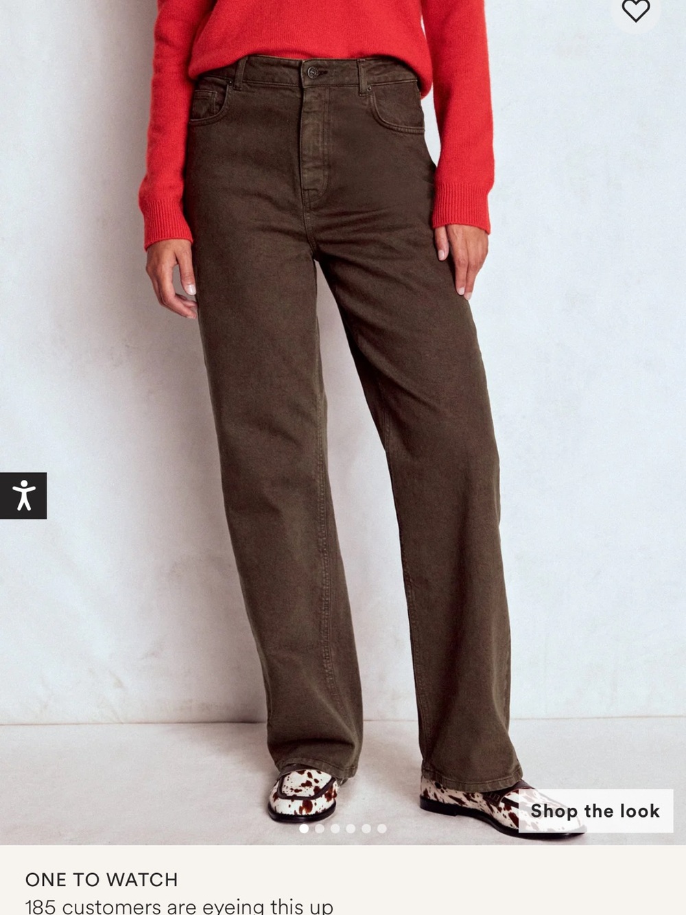 Boden Women's Straight-Leg Jeans in Deep Brown